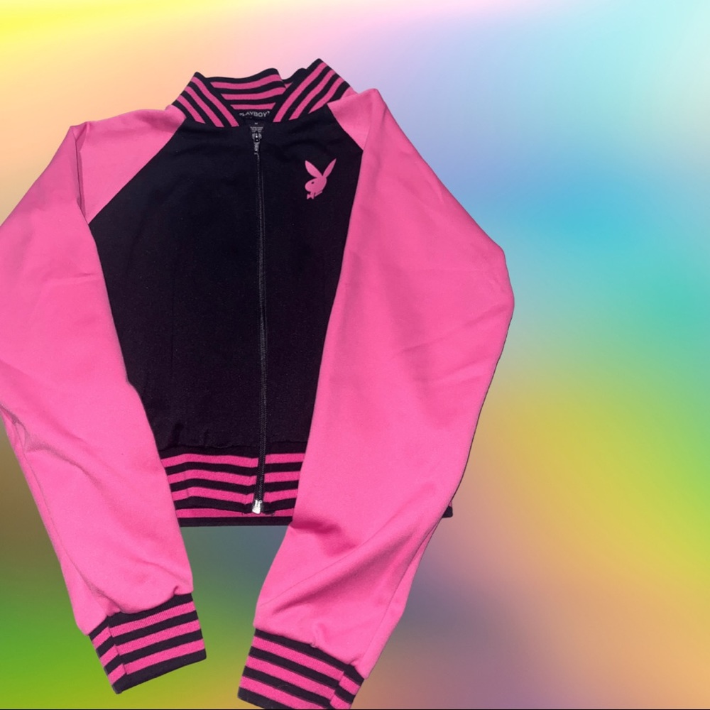 Y2K Cropped Playboy Jacket